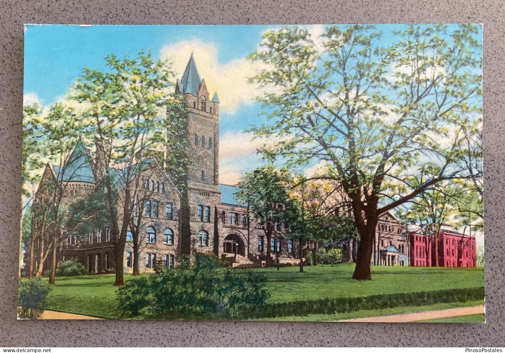 Gray Chapel, Library And Campus View, Delaware, Ohio Carte Postale Postcard - Otros & Sin Clasificación