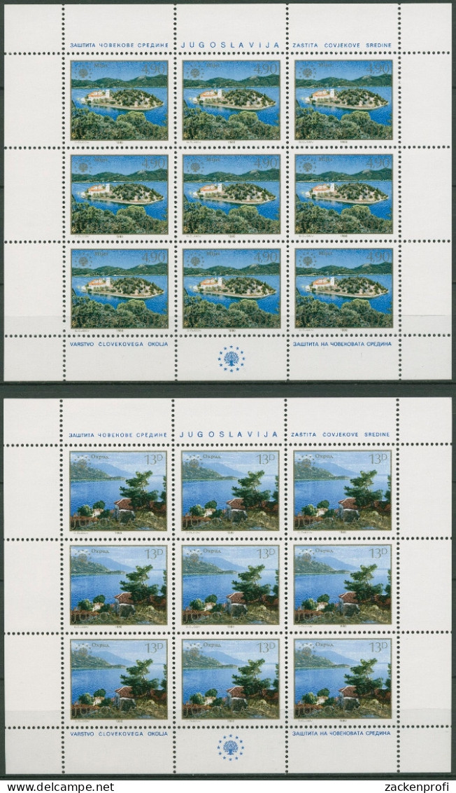 Jugoslawien 1980 Naturschutz Kleinbogen 1847/48 K Postfrisch (C93629) - Blocs-feuillets