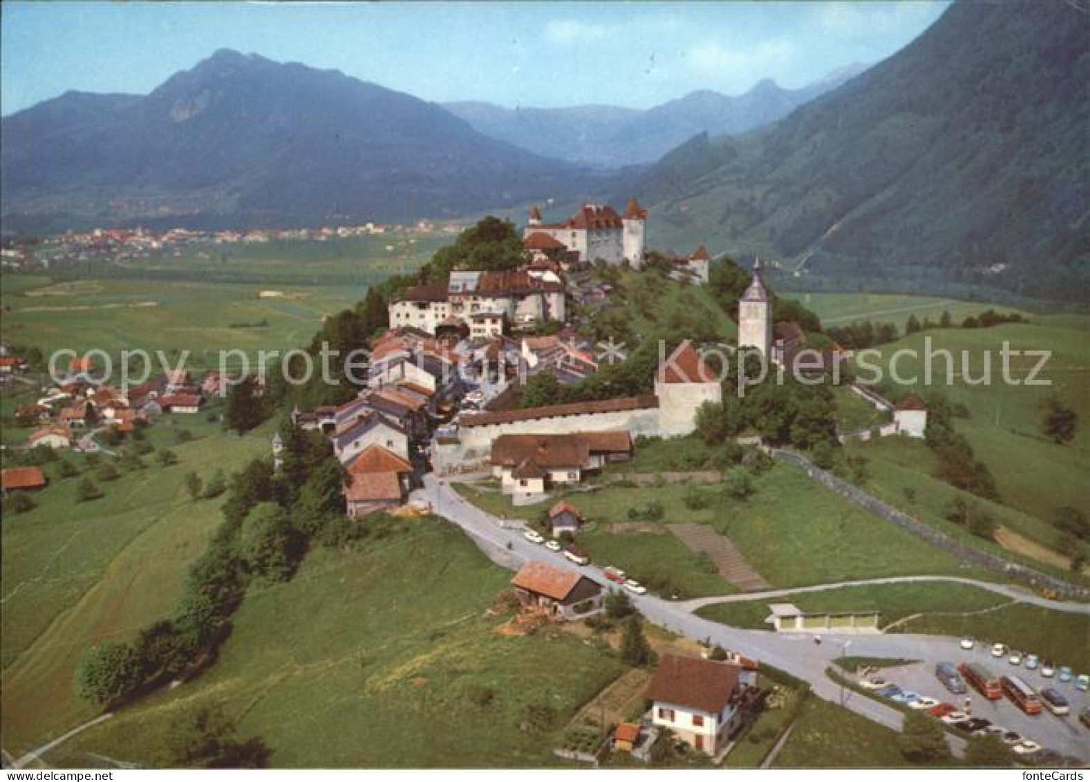 11870529 Gruyeres FR Chateau Panorama Gruyeres - Altri & Non Classificati