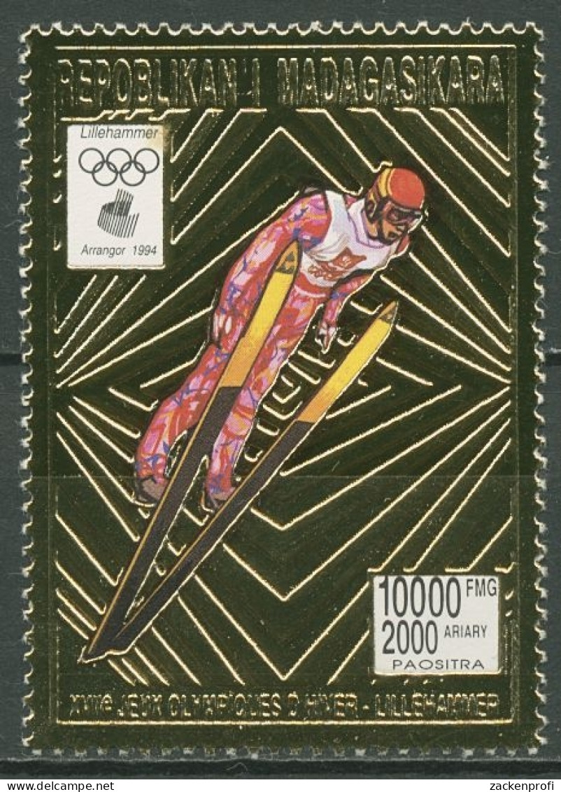 Madagaskar 1994 Olympische Spiele In Lillehammer Skispringen 1647 A Postfrisch - Madagascar (1960-...)