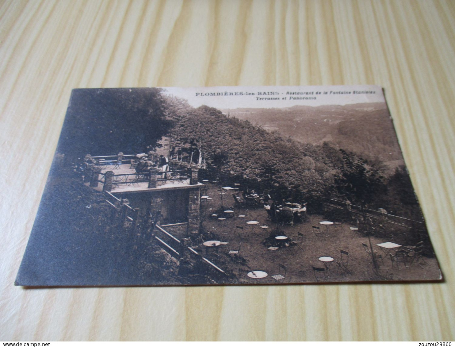 CPA Plombières-les-Bains (88).Restaurant De La Fontaine Stanislas - Terrasses Et Panorama - Carte Animée. - Plombieres Les Bains