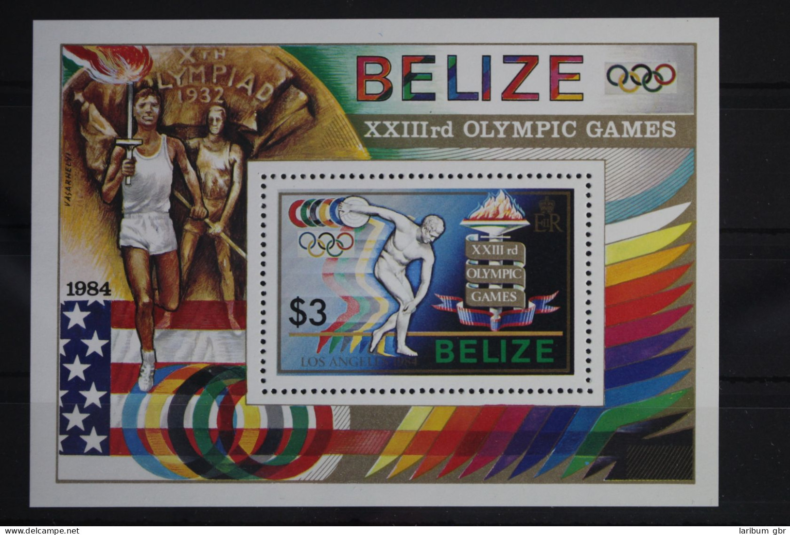 Belize Block 63 Mit 751 Postfrisch Olympische Spiele #WW377 - Belize (1973-...)