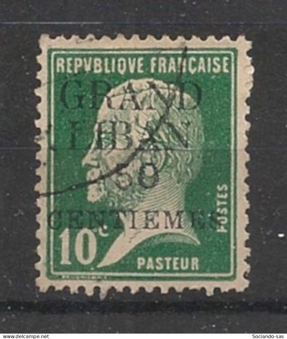 GRAND LIBAN - 1924 - N°YT. 15 - Type Pasteur 50c Sur 10c Vert - Oblitéré / Used - Gebruikt