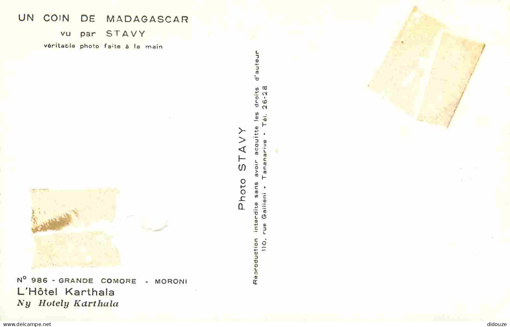 Madagascar - Un Coin De Madagascar Vu Par Stavy - Grande Comore - Moroni - L'Hotel Karthala - Mention Photographie Vérit - Madagascar