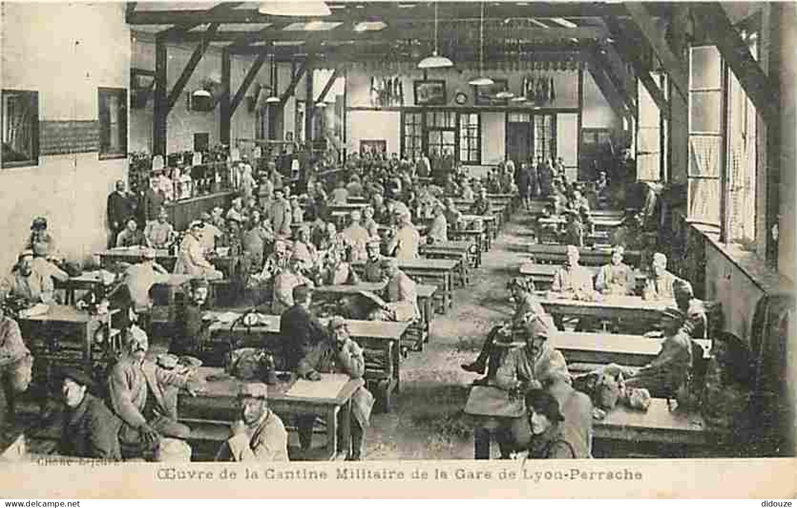 69 - Lyon - Oeuvre De La Cantine Militaire De La Gare De Lyon-Perrache - Animée - CPA - Voir Scans Recto-Verso - Autres & Non Classés