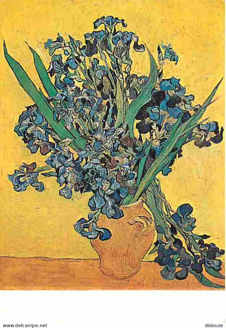 Art - Peinture - Vincent Van Gogh - Les Iris - CPM - Voir Scans Recto-Verso - Peintures & Tableaux