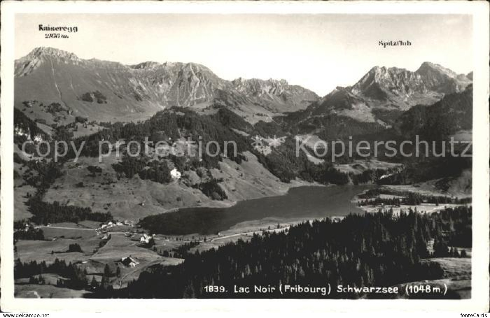 11757386 Lac Noir Schwarzsee FR Mit Kaiseregg Und Spitzfluh Fribourg - Altri & Non Classificati