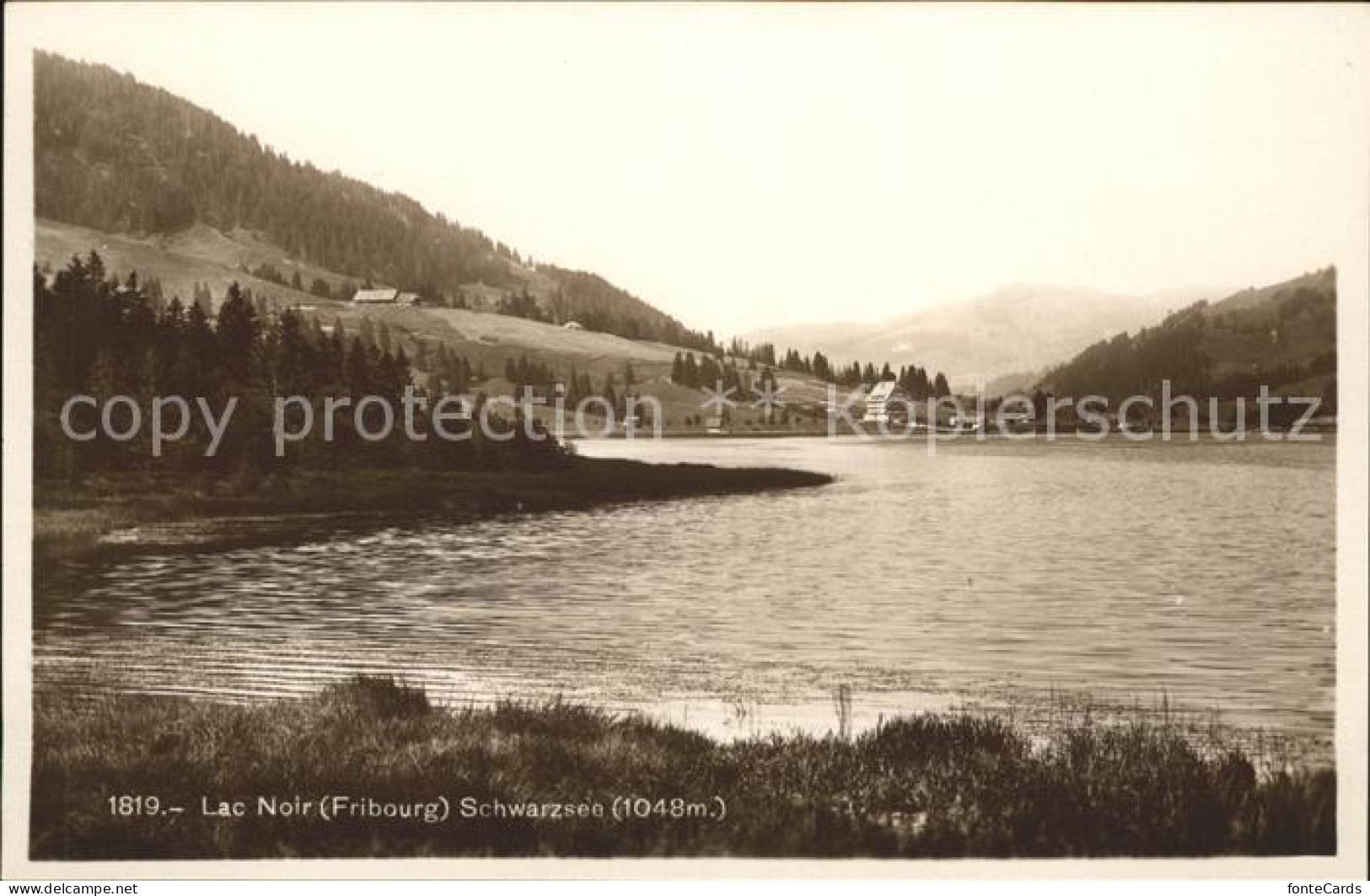 11757117 Lac Noir Schwarzsee FR Panorama Fribourg - Sonstige & Ohne Zuordnung