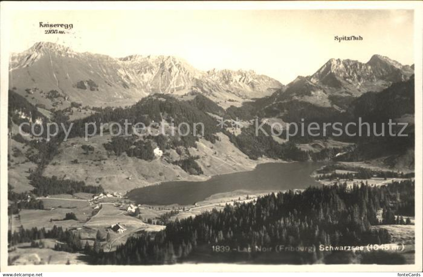 11756026 Lac Noir Schwarzsee FR Mit Kaiseregg Und Spitzfluh Fribourg - Sonstige & Ohne Zuordnung