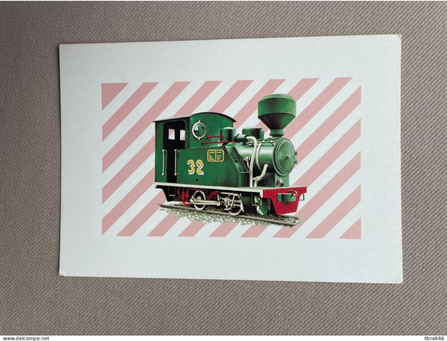 1990 - Postage Stamp Card - THAILAND - Steam Locomotive "Sung Noen" Nr. 32 - Communications Authority 29-2 / 2533 - Eisenbahnen