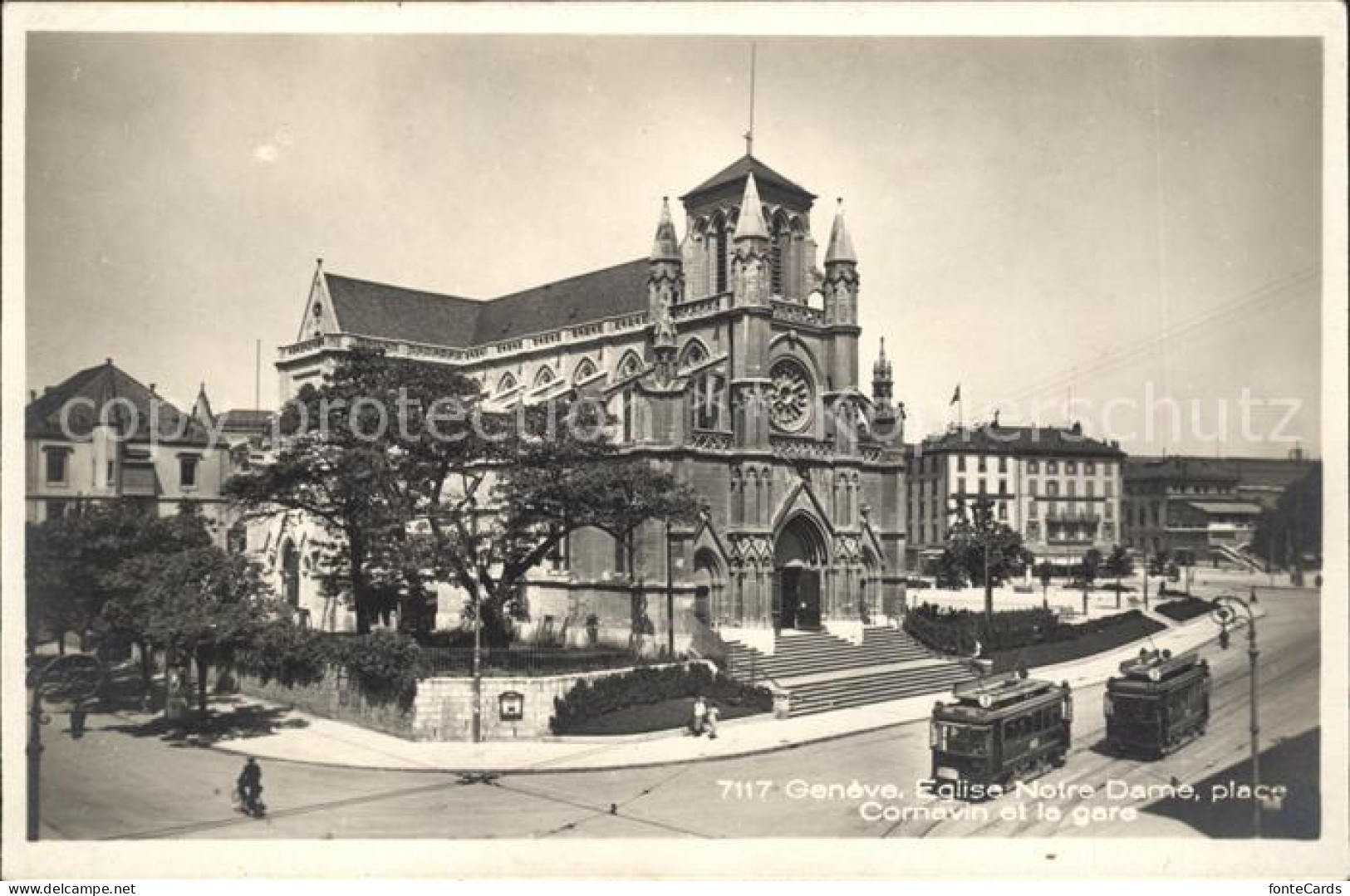 11754936 Geneve GE Eglise Notre Dame Place Cornavin Et La Gare Geneve - Other & Unclassified