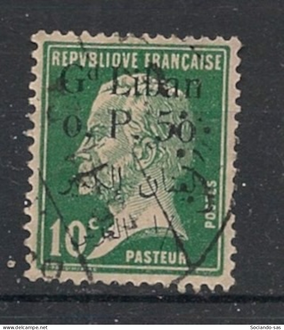 GRAND LIBAN - 1924-25 - N°YT. 39 - Type Pasteur 0pi50 Sur 10c Vert - Oblitéré / Used - Gebraucht
