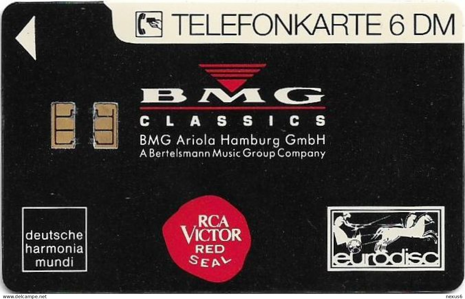 Germany - BMG Ariola GmbH 6 – Toscanini - O 0479B - 02.1993, 6DM, 1.000ex, Mint - O-Serie : Serie Clienti Esclusi Dal Servizio Delle Collezioni