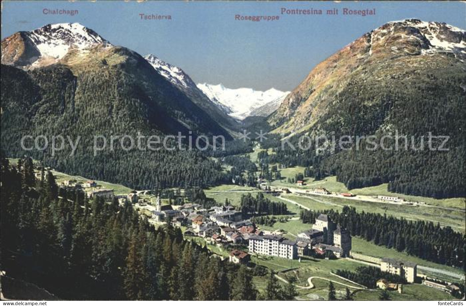 11751167 Pontresina Im Rosegtal Mit Chalchagn Tschierva Und Roseggruppe Pontresi - Other & Unclassified