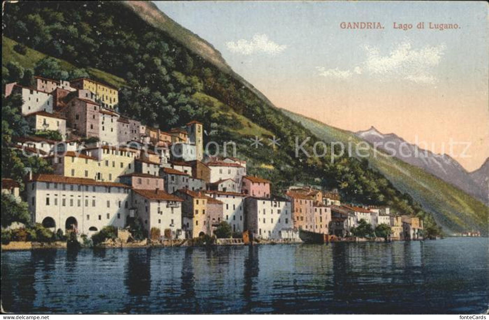 11749996 Gandria Lago Di Lugano Ortsansicht Gandria - Sonstige & Ohne Zuordnung