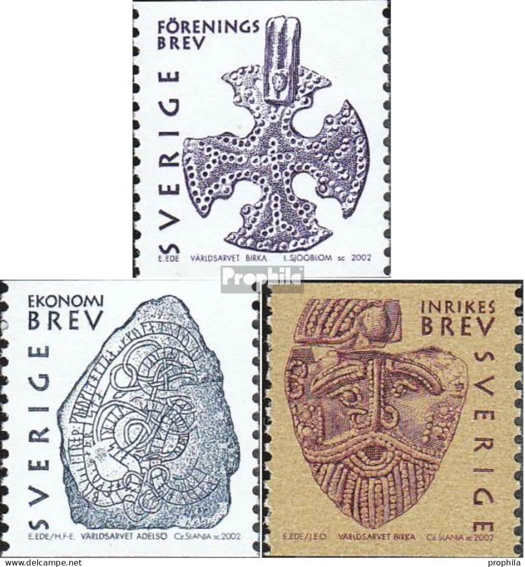 Schweden 2286-2288 (kompl.Ausg.) Postfrisch 2002 Erbe Der Menschheit (IV) - Unused Stamps
