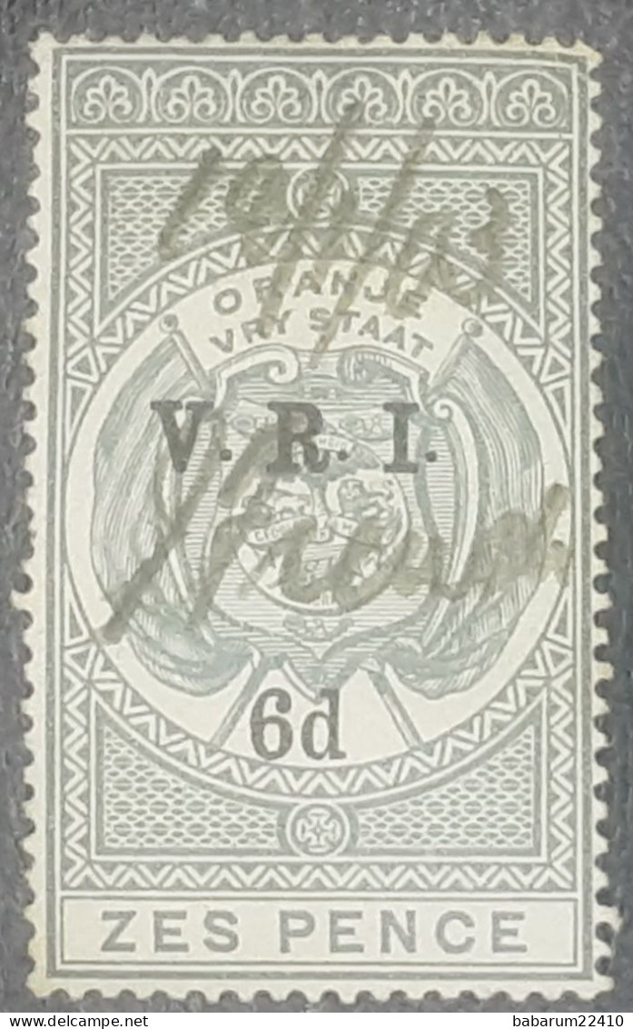 État Libre D Orange 1900 Fiscal 6 D - Orange Free State (1868-1909)