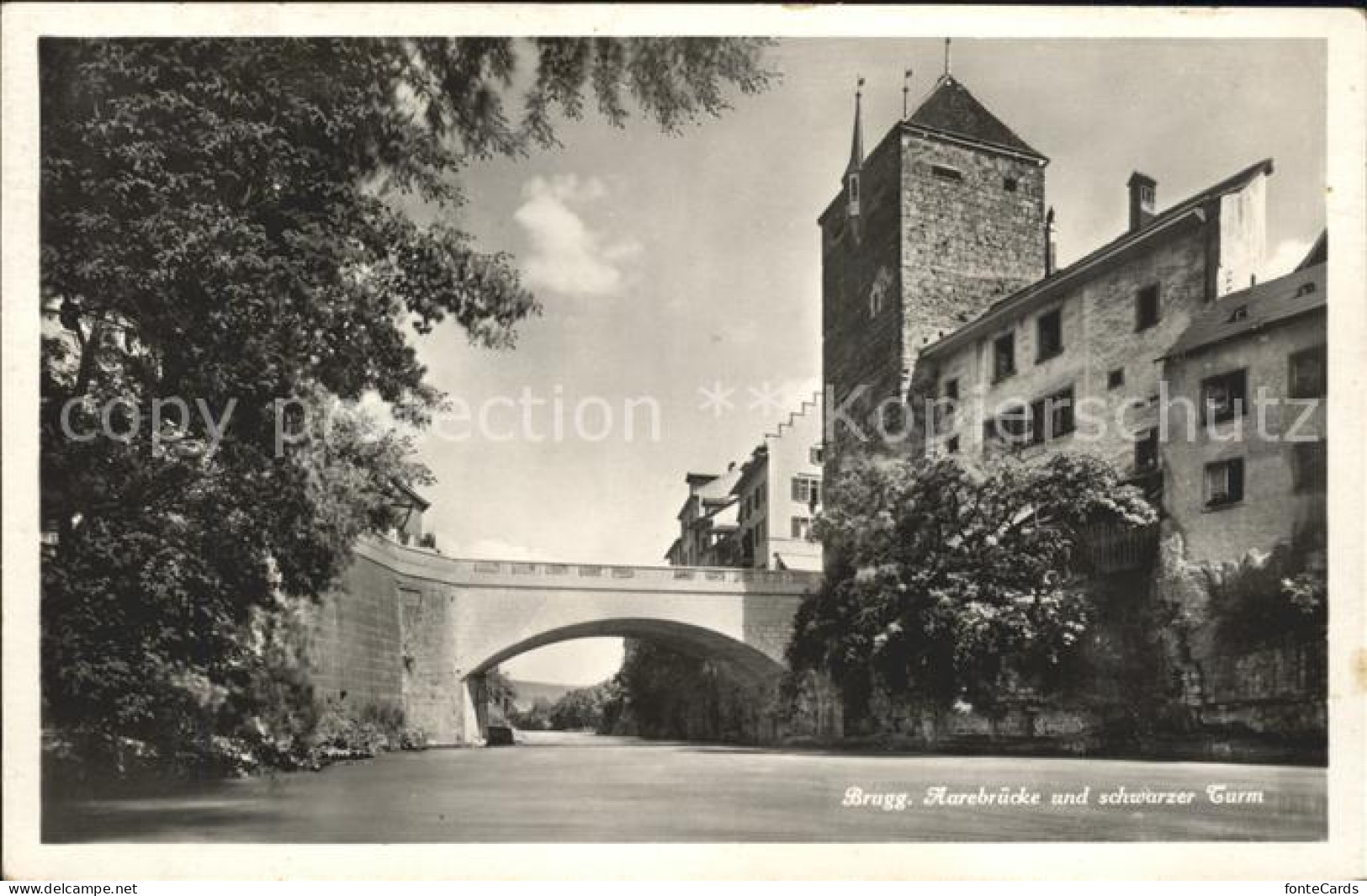 11745307 Brugg AG Aarebruecke Und Schwarzer Turm Brugg AG - Other & Unclassified