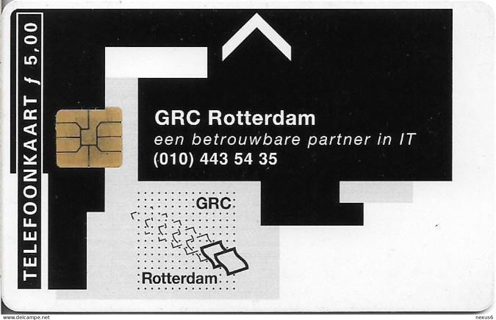 Netherlands - KPN - Chip - CRD162 - GRC Rotterdam, 09.1995, 5ƒ, 1.300ex, Used - Privat