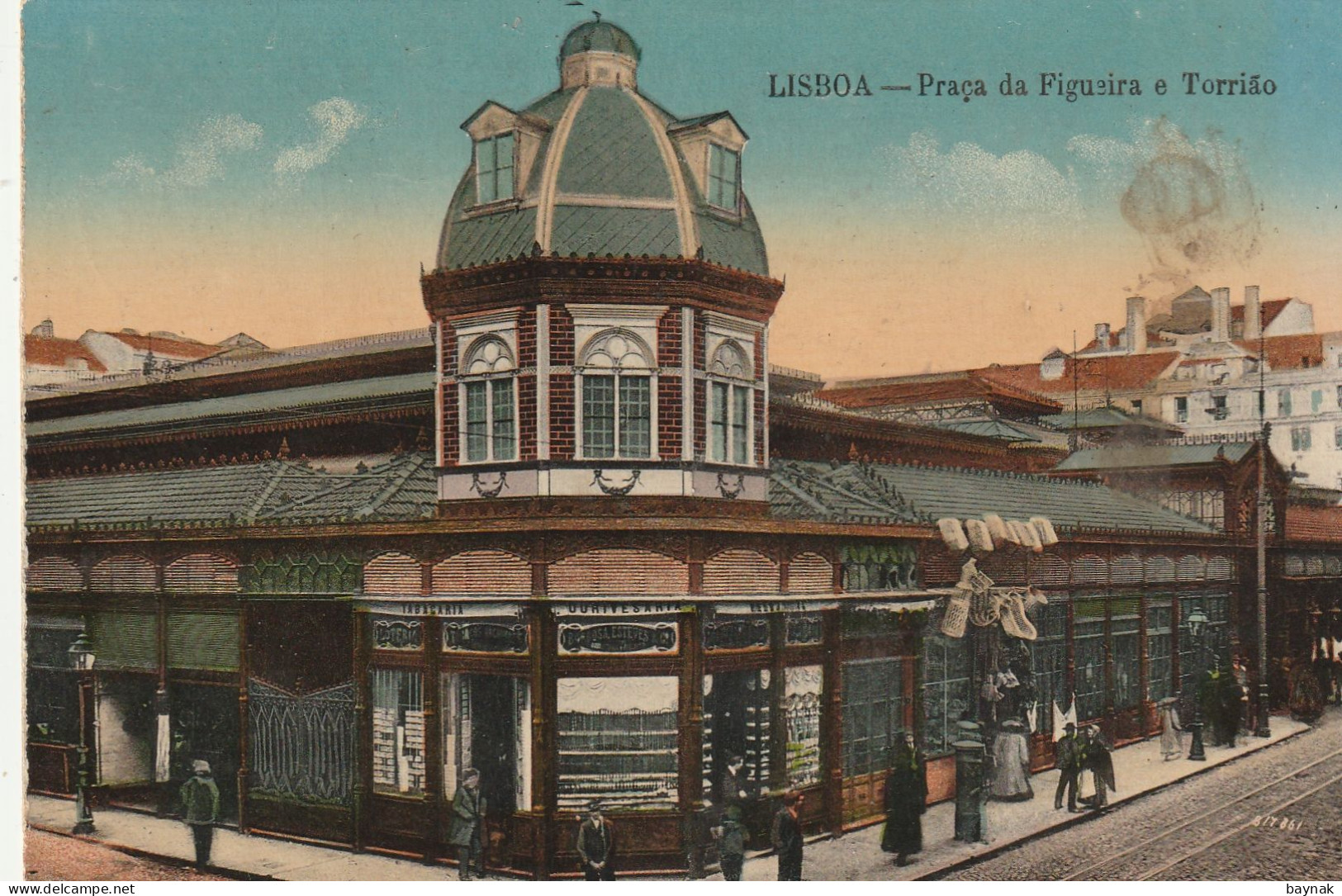 POR104   ---  LISBOA  --- PRACA DA FIGUEIRA E TORRIAO  --  1914 - Lisboa