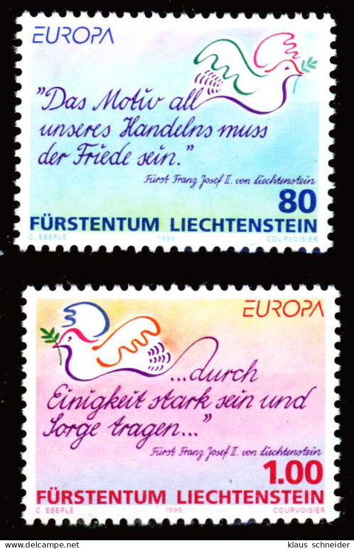 LIECHTENSTEIN 1995 Nr 1103-1104 Postfrisch SA18E2A - Ongebruikt