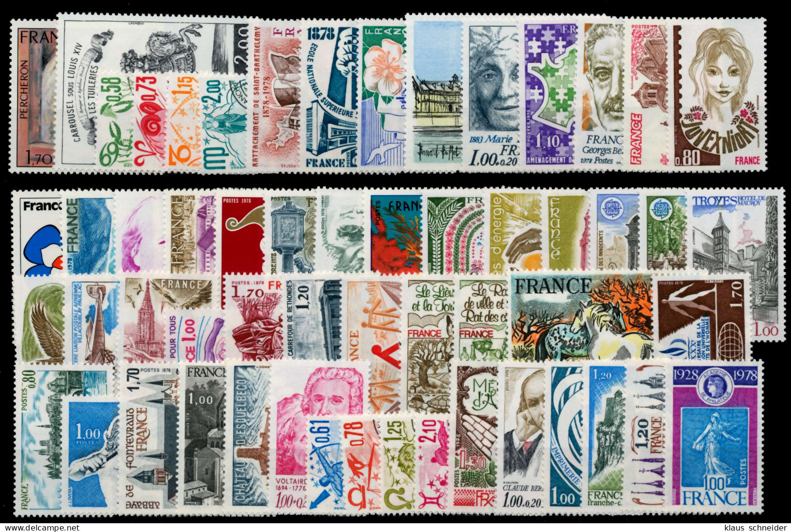 FRANKREICH Nr 2061-2132 Ohne Sabinerin Postfrisch JAHRGA X88DDDE - 1970-1979