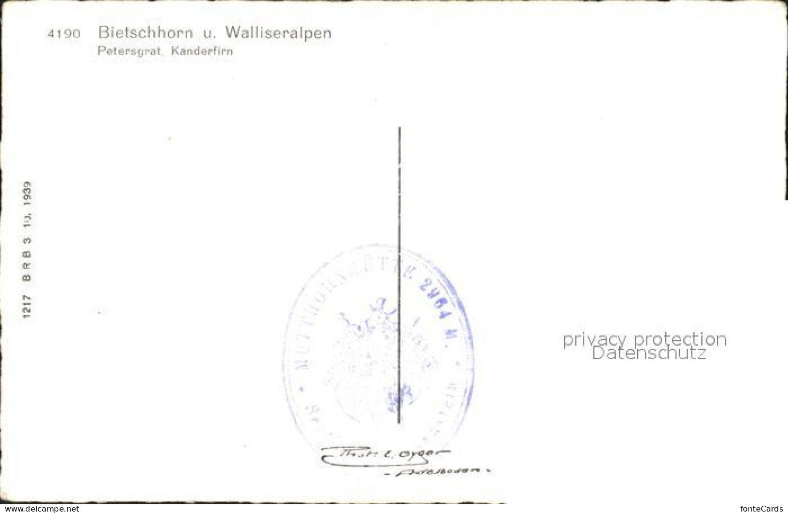 11737486 Bietschhorn Petersgrat Kanderfirn Bietschhorn - Other & Unclassified