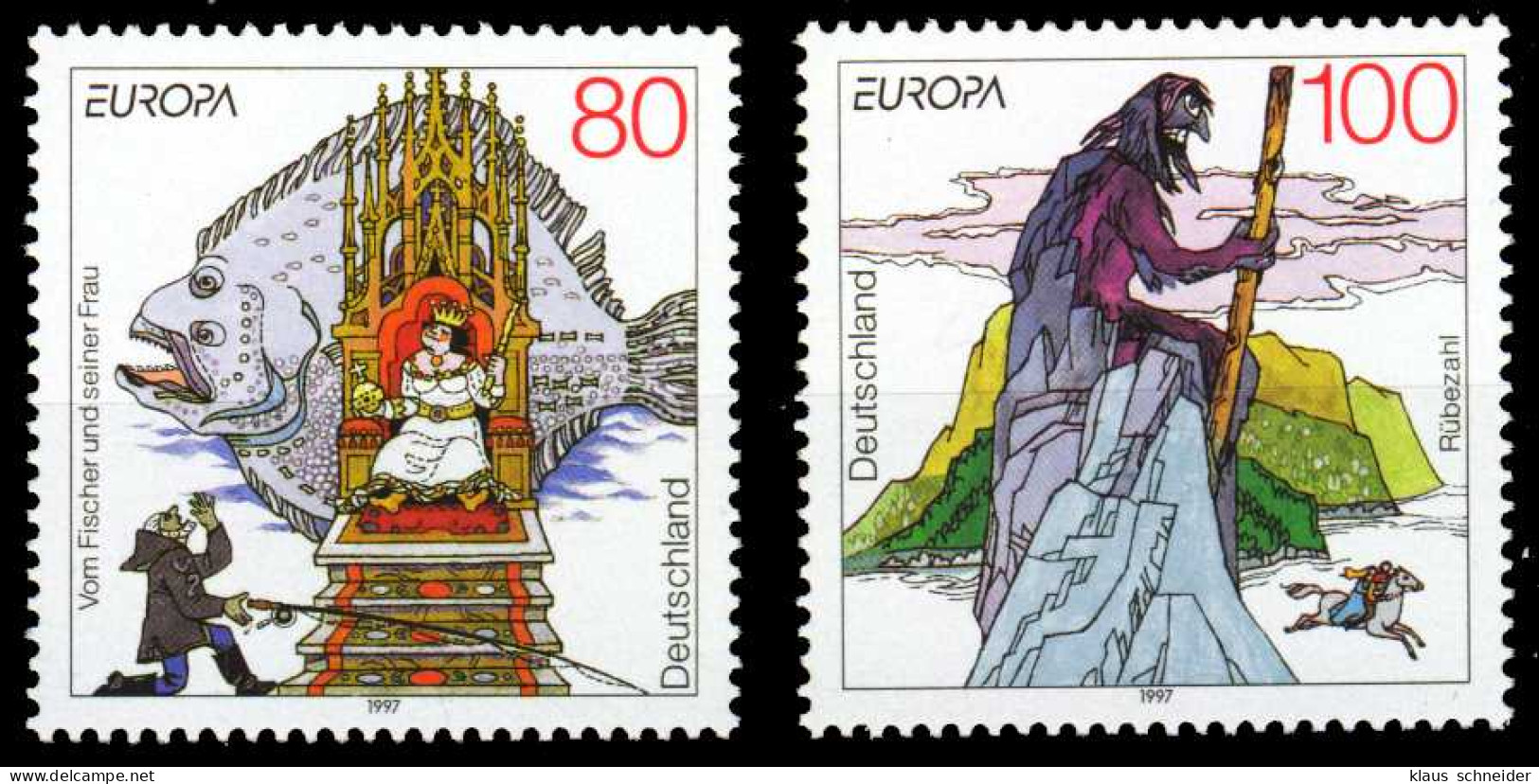 BRD BUND 1997 Nr 1915-1916 Postfrisch S7995D6 - Unused Stamps
