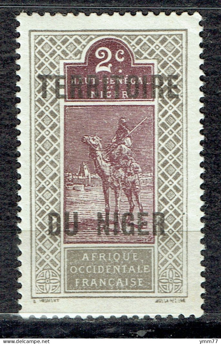 Timbre Du Haut-Sénégal Et Niger Surchargé "NIGER" : Méhari - Unused Stamps