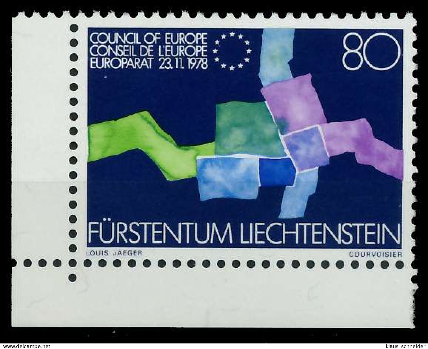 LIECHTENSTEIN 1979 Nr 729 Postfrisch ECKE-ULI X075AFE - Nuovi