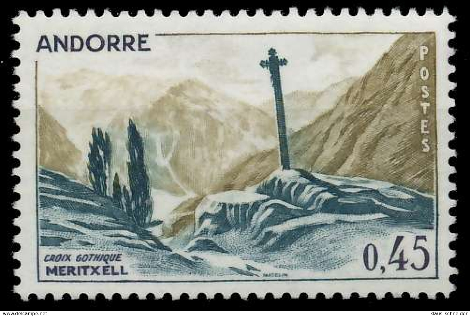 ANDORRA (FRANZ. POST) 1970 Nr 224 Postfrisch SB0F00A - Neufs