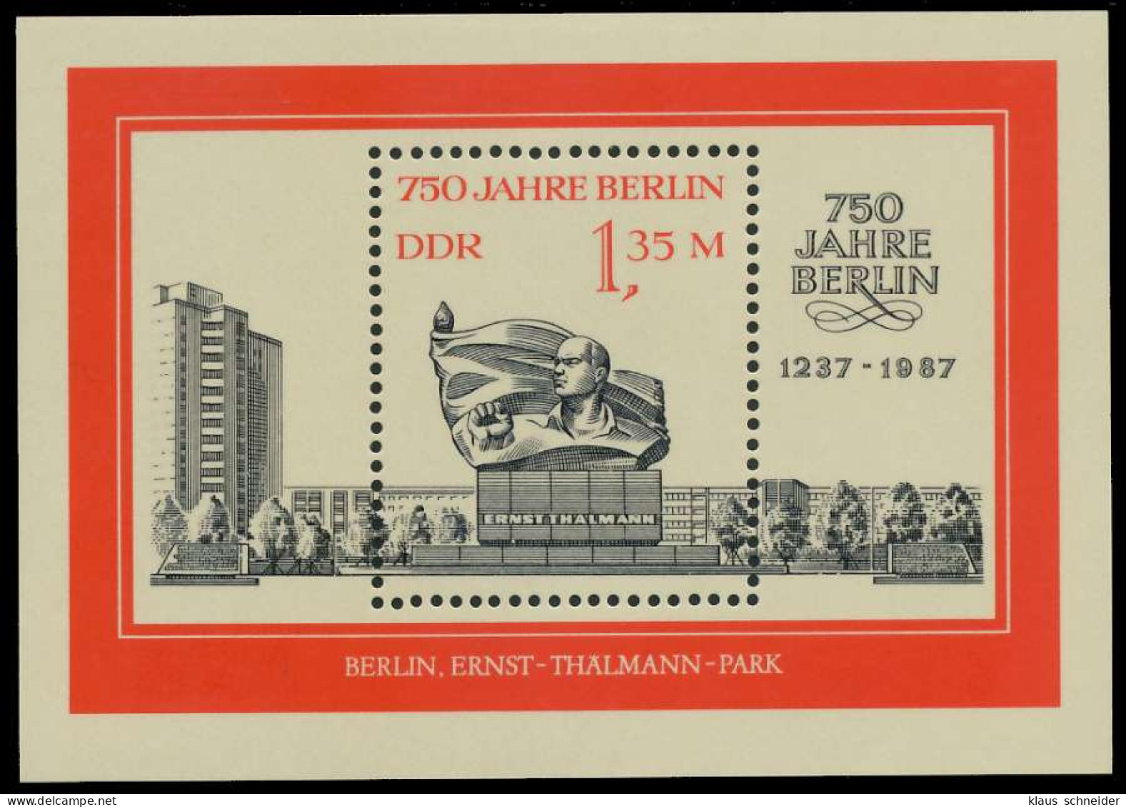 DDR BLOCK KLEINBOGEN Block 89 Postfrisch SB482DE - Other & Unclassified