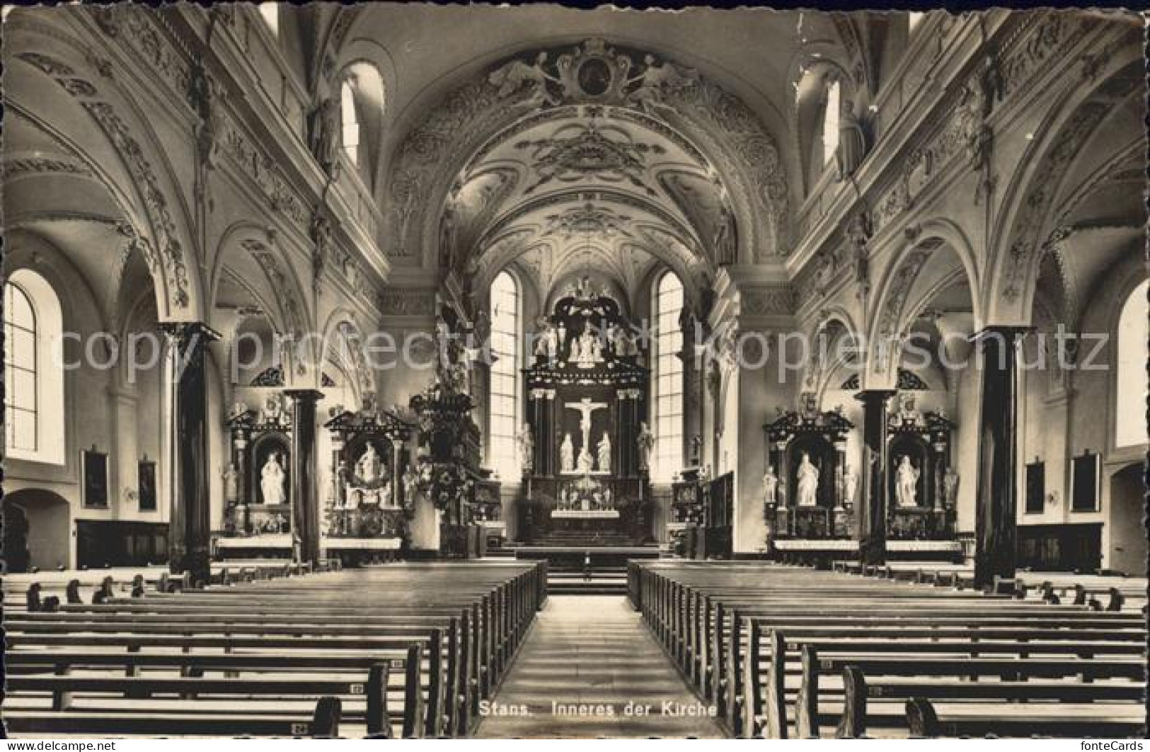 11729126 Stans Nidwalden Kirche Inneres Stans - Sonstige & Ohne Zuordnung