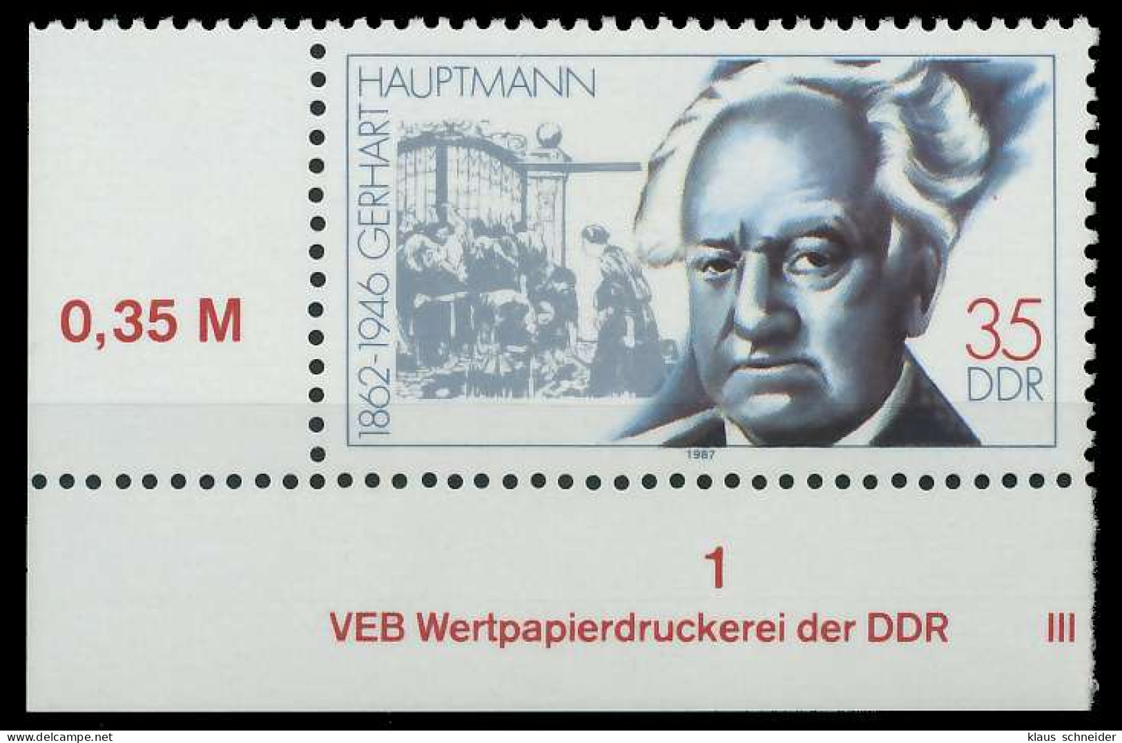 DDR 1987 Nr 3093 Postfrisch ECKE-ULI X0D957A - Neufs