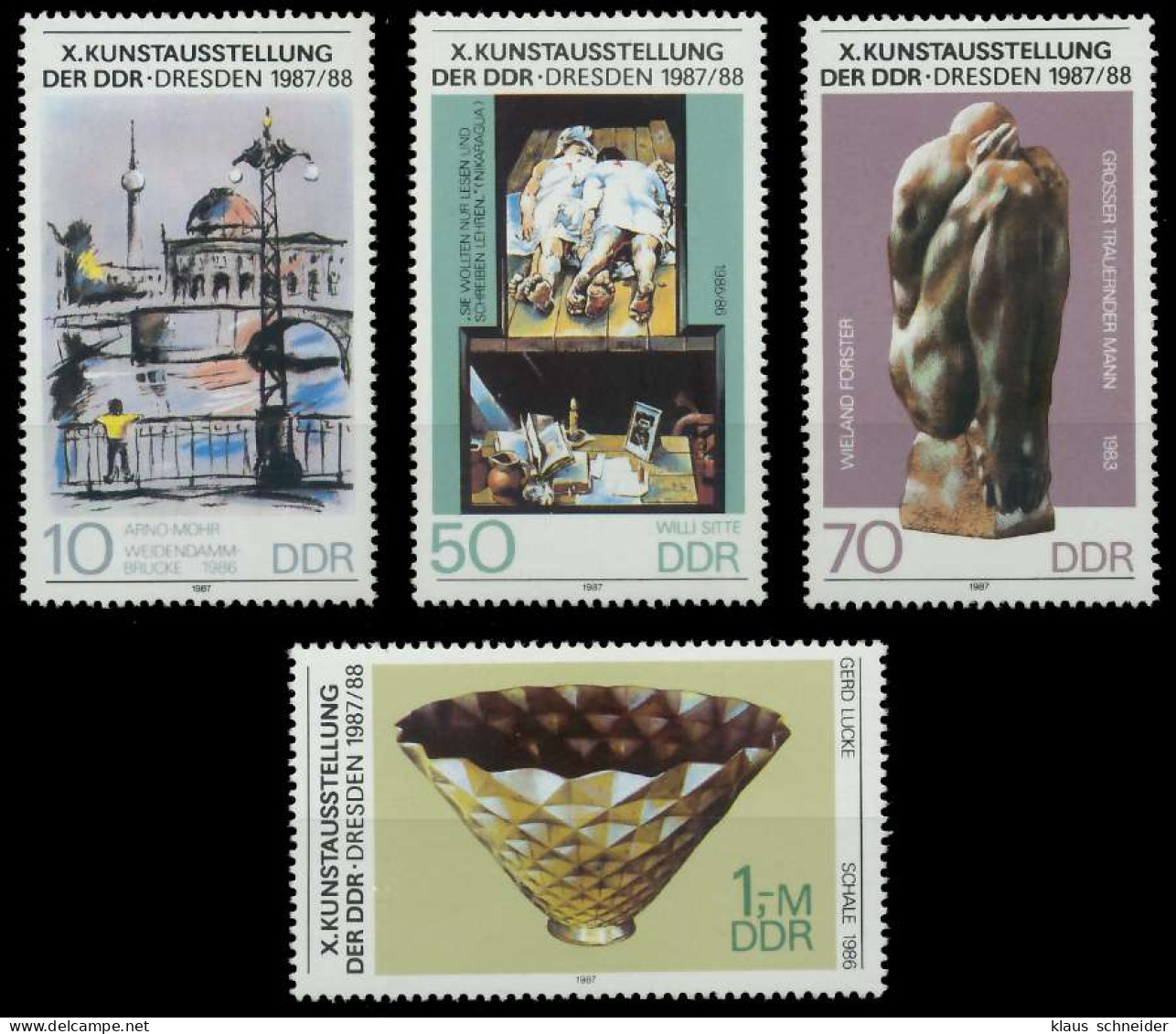 DDR 1987 Nr 3124-3127 Postfrisch SB6FECA - Ungebraucht