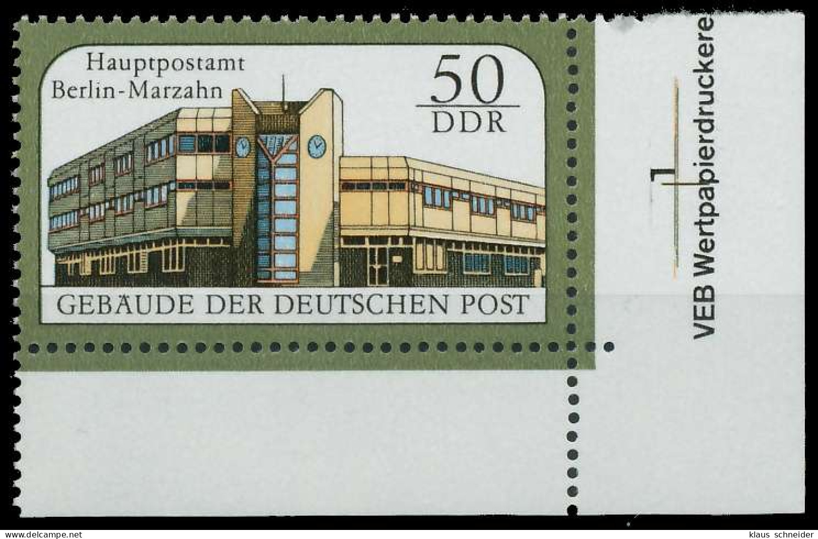 DDR 1988 Nr 3147 Postfrisch ECKE-URE X0D9ADE - Neufs
