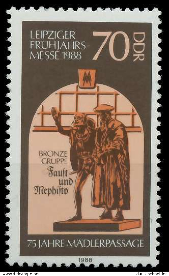 DDR 1988 Nr 3154 Postfrisch SB701A6 - Unused Stamps