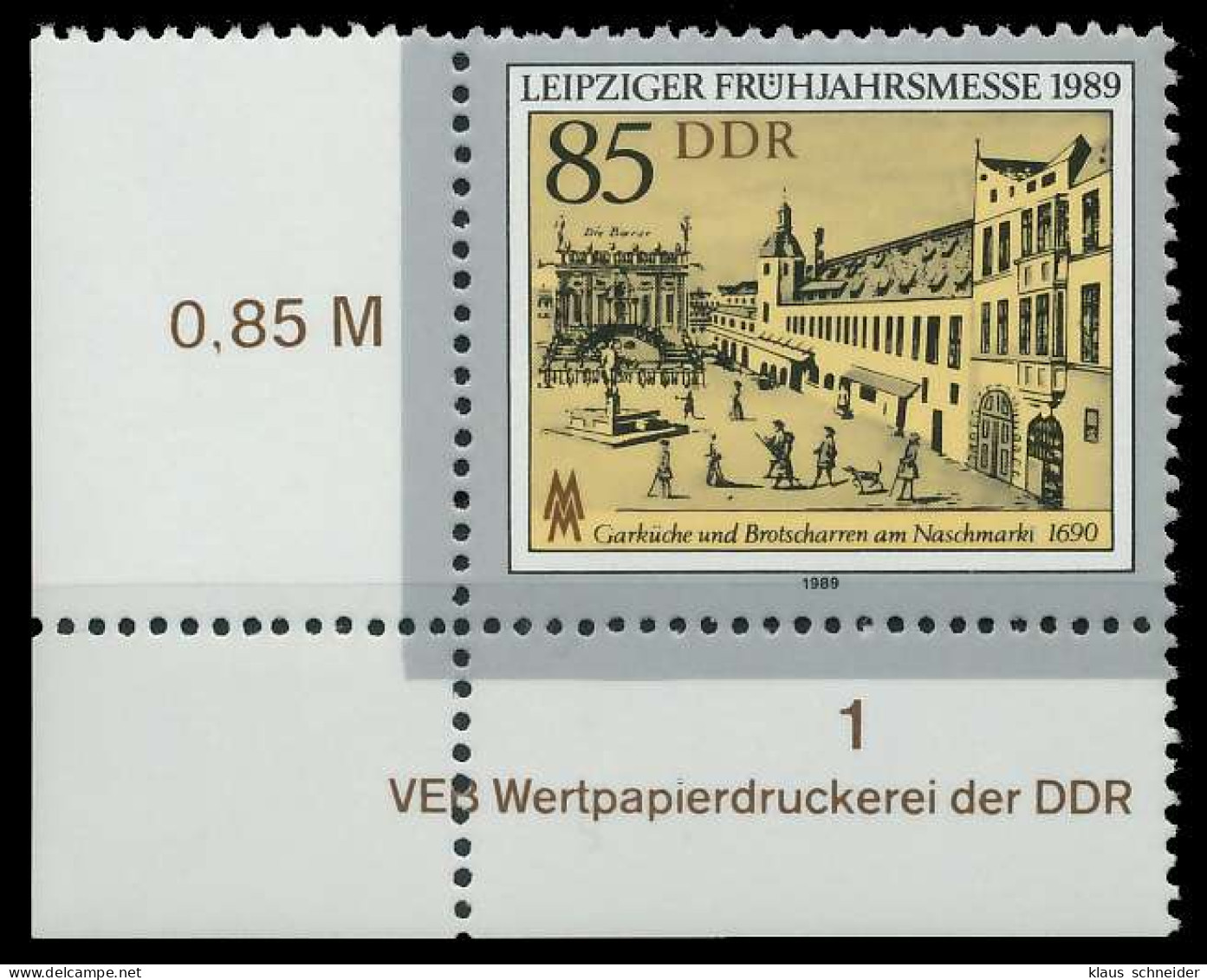 DDR 1989 Nr 3236 Postfrisch ECKE-ULI X0E3C0E - Nuovi