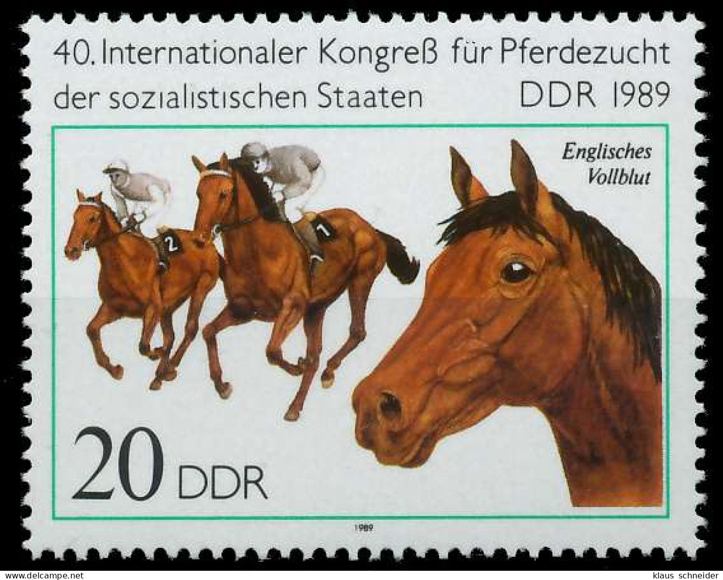 DDR 1989 Nr 3262 Postfrisch SB7B472 - Unused Stamps