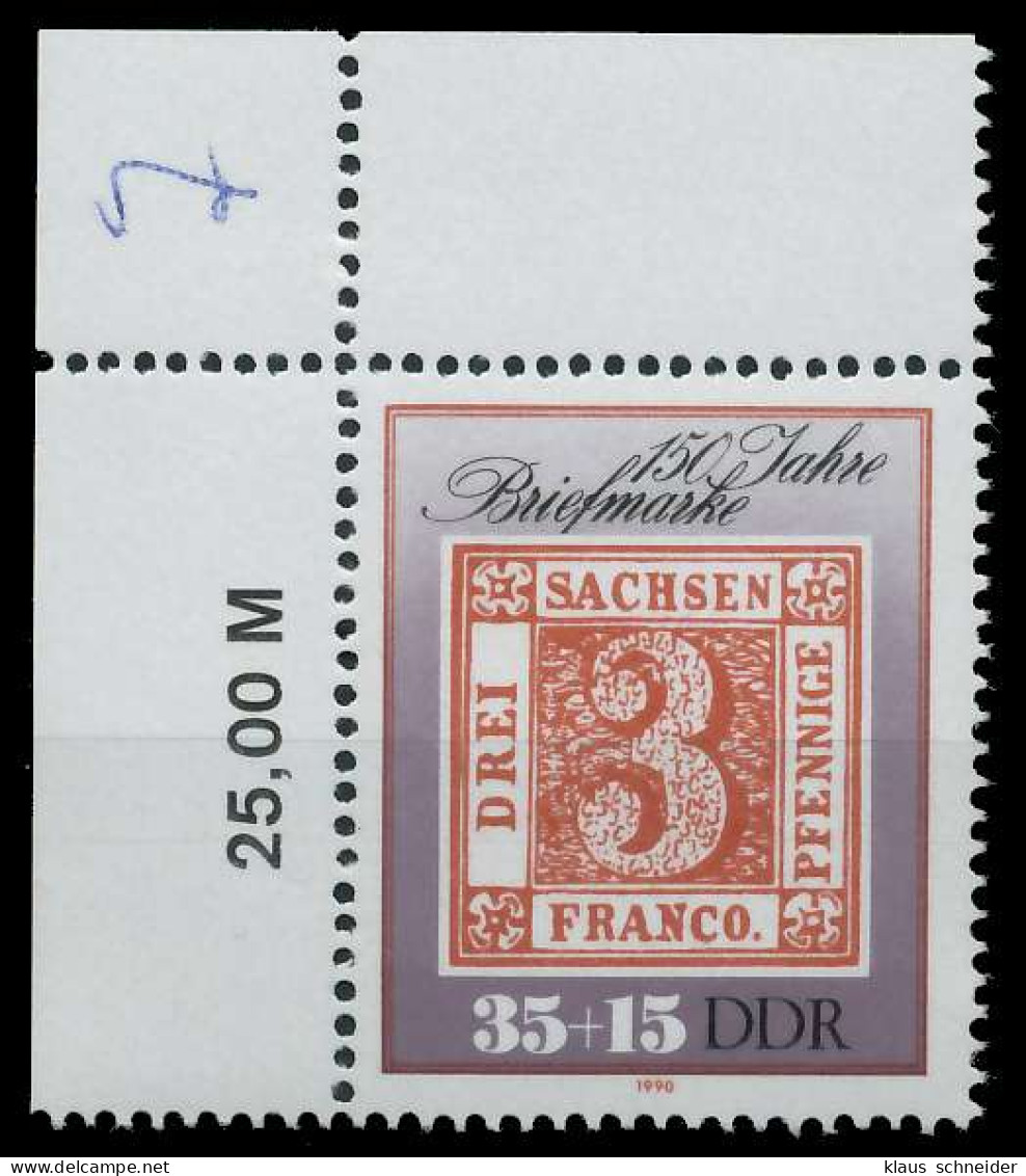 DDR 1990 Nr 3330 Postfrisch ECKE-OLI X0E8C0A - Neufs