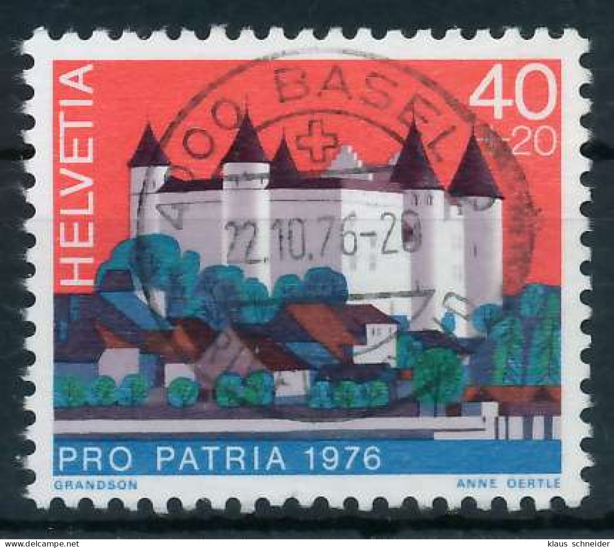 SCHWEIZ PRO PATRIA Nr 1076 Zentrisch Gestempelt X6AA936 - Oblitérés