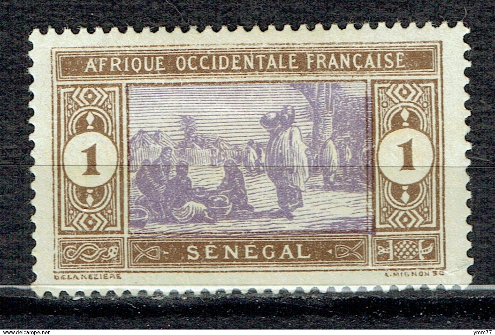 Série Courante : Marché Indigène - Unused Stamps