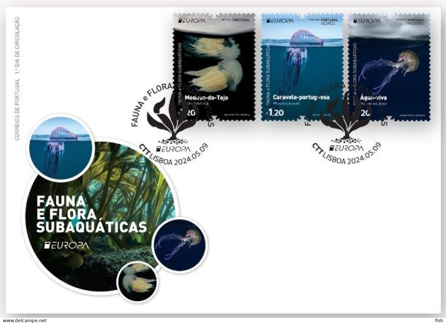 Portugal & FDC Europa CEPT, Underwater Fauna And Flora 2024 (687688) - Autres & Non Classés