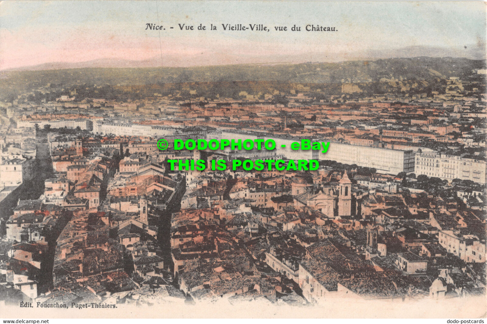 R500053 Nice. Vue De La Vieille Ville. Vue Du Chateau. Foucachon. Puget Theniers - Welt