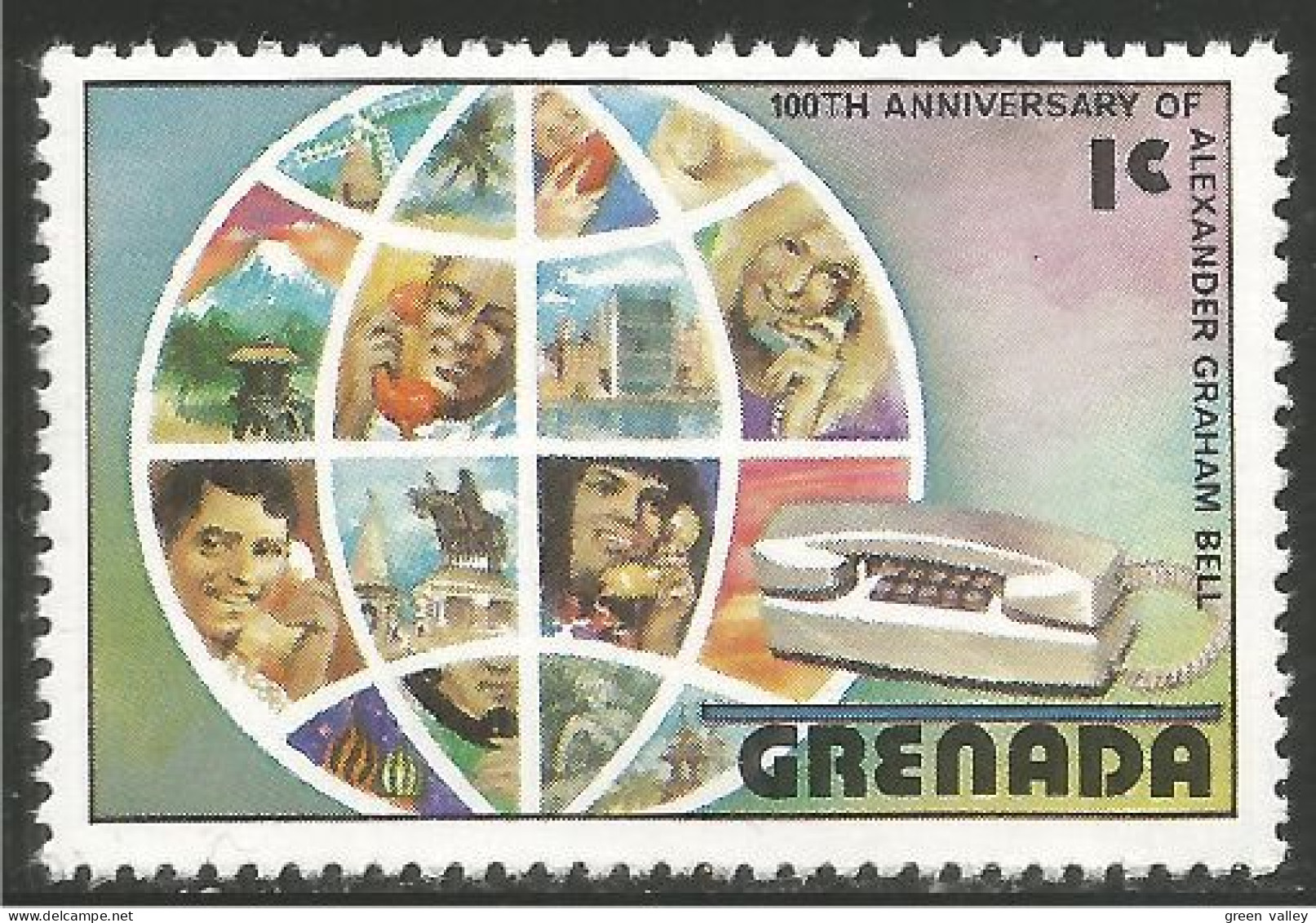 TL-3 Grenada 100th Graham Bell Telephone Telefono MNH ** Neuf SC - Telecom