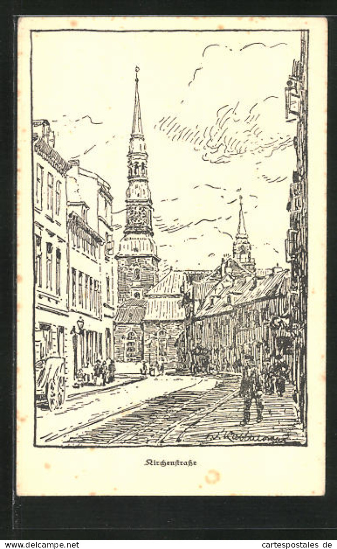 AK Hamburg-Altona, Kirchenstrasse, Altona`s Opfertag 1916, Kriegshilfe  - Altona