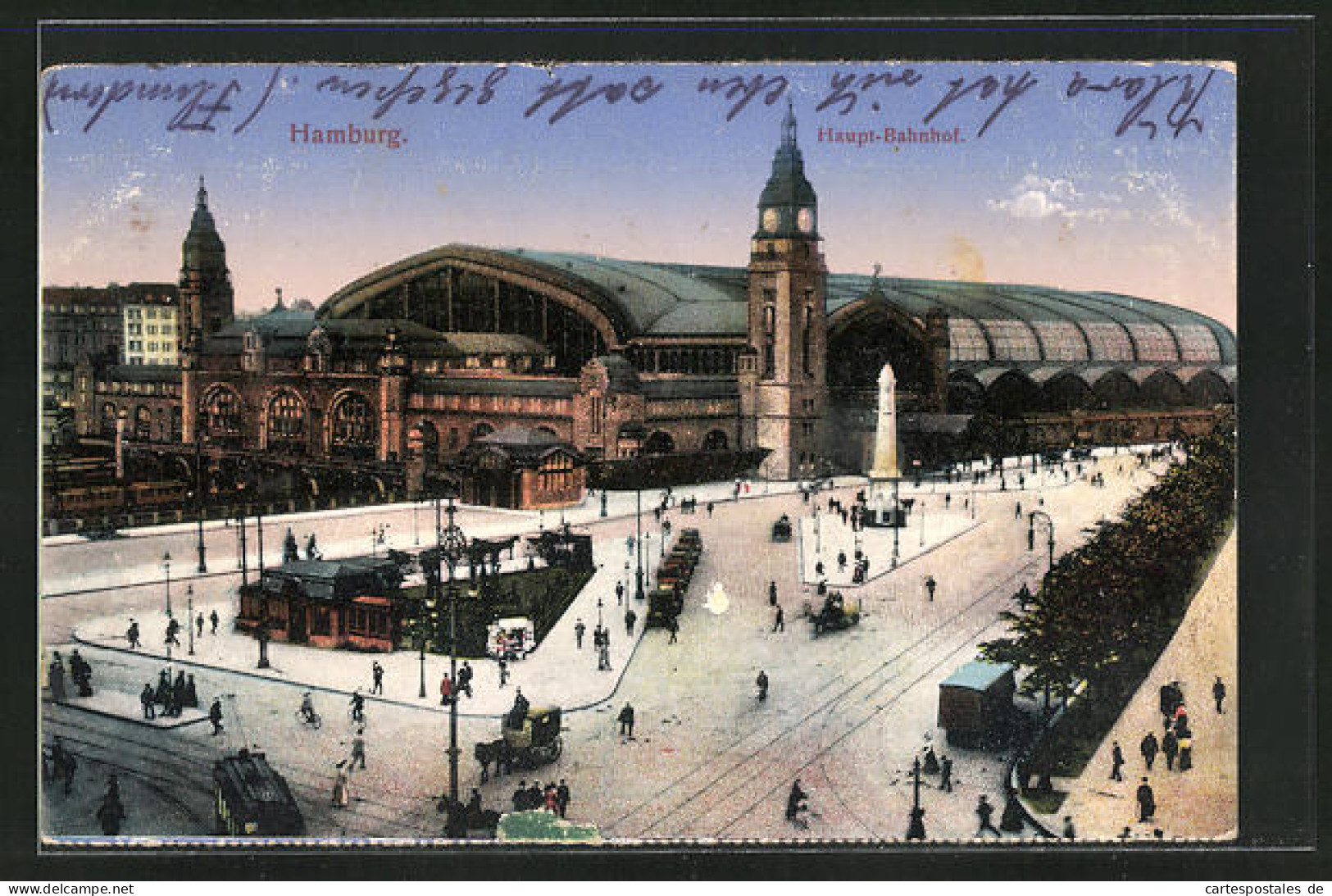 AK Hamburg-St.Georg, Hauptbahnhof Aus Der Vogelschau  - Mitte