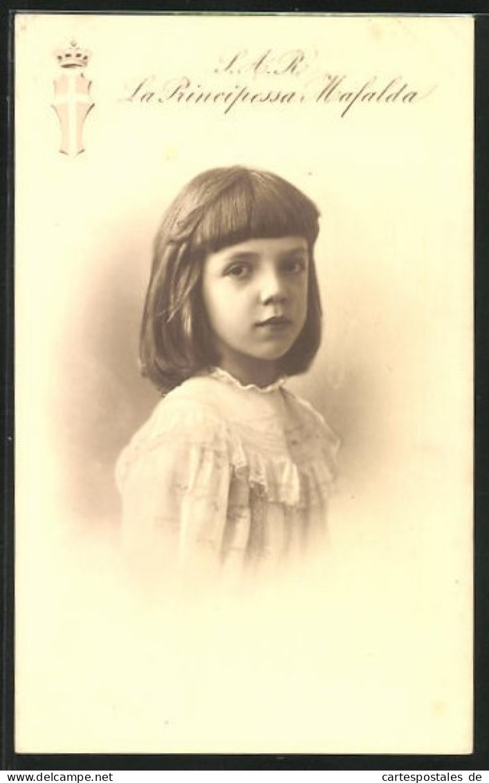 Cartolina S.A.R. La Principessa Mafalda, Die Kindliche Prinzessin Von Italien  - Royal Families