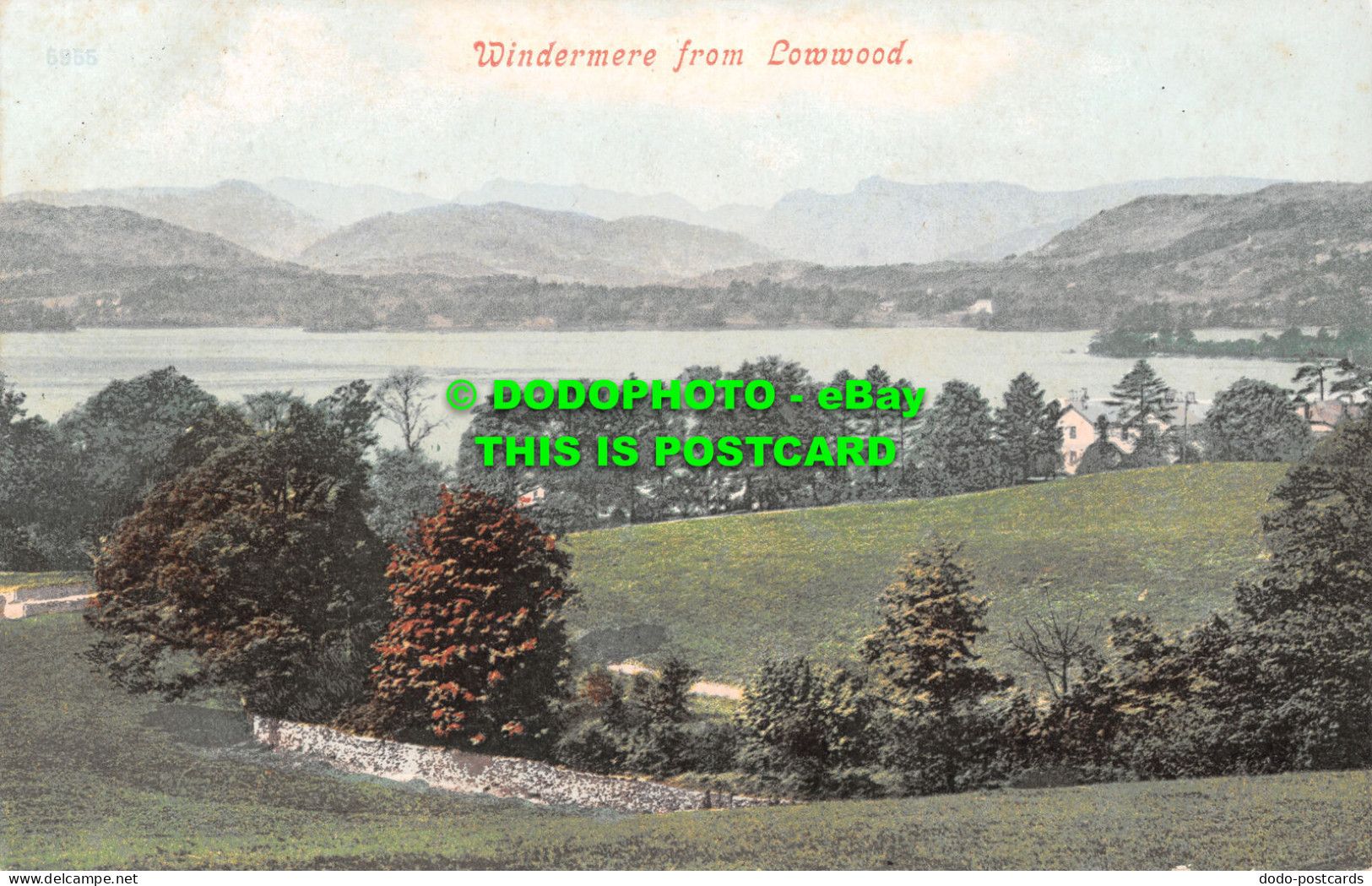 R500360 Windermere From Lowwood. Postcard - Mundo