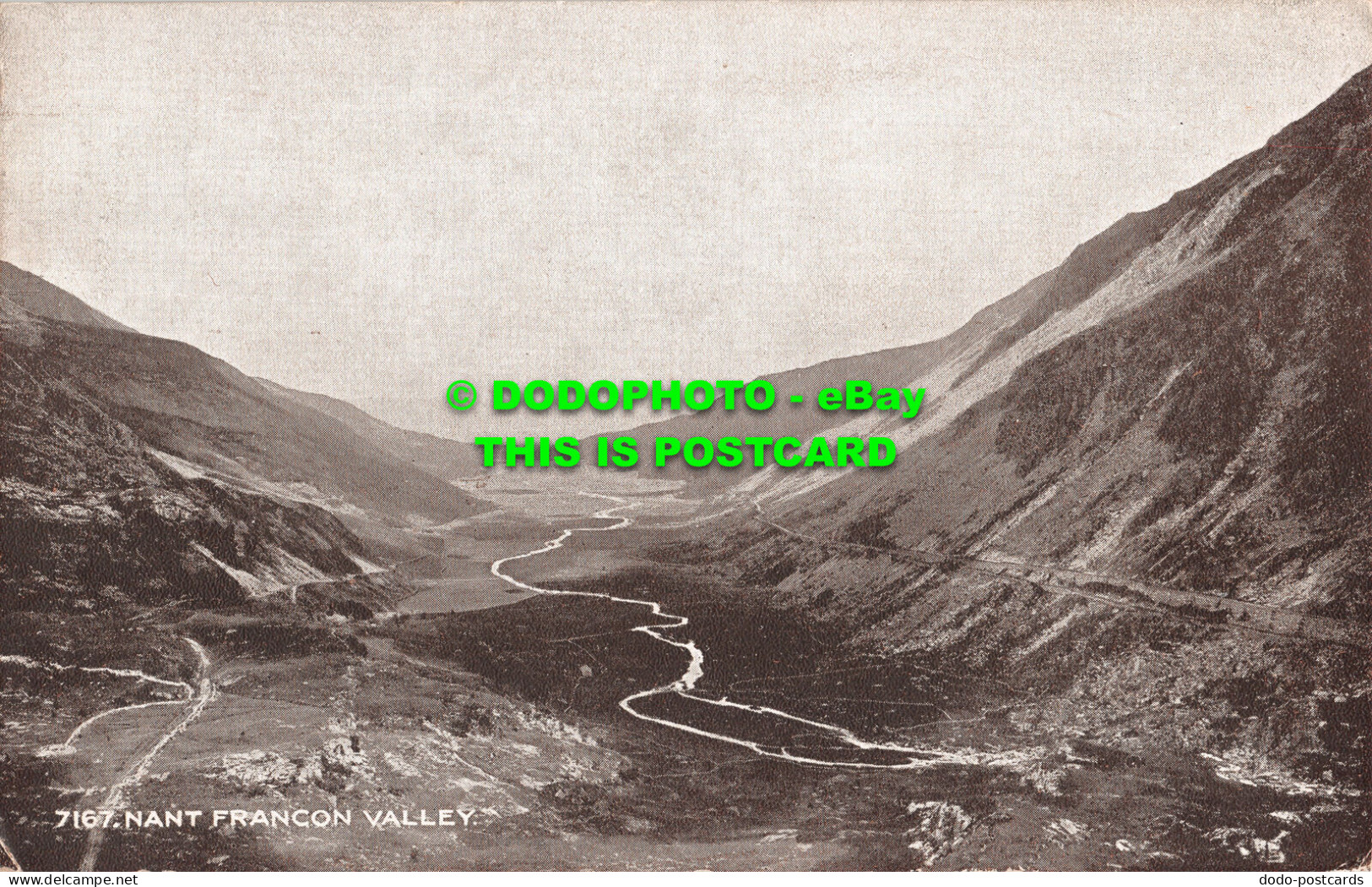 R500233 Nant Francon Valley. Photochrom. Sepiatone Series - Mundo